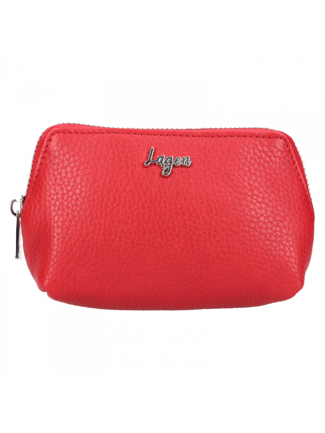Dámská kožená peněženka s klíčenkou Leaura Laura – červená