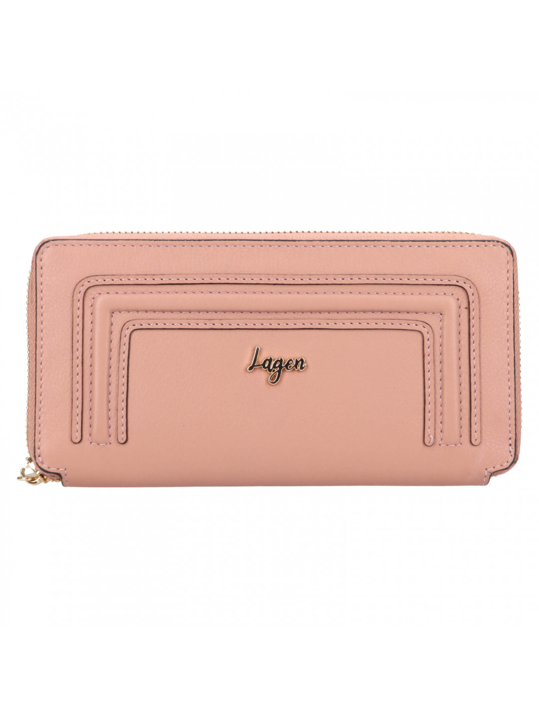 Dámská kožená peněženka Lagen Arzea – růžová
