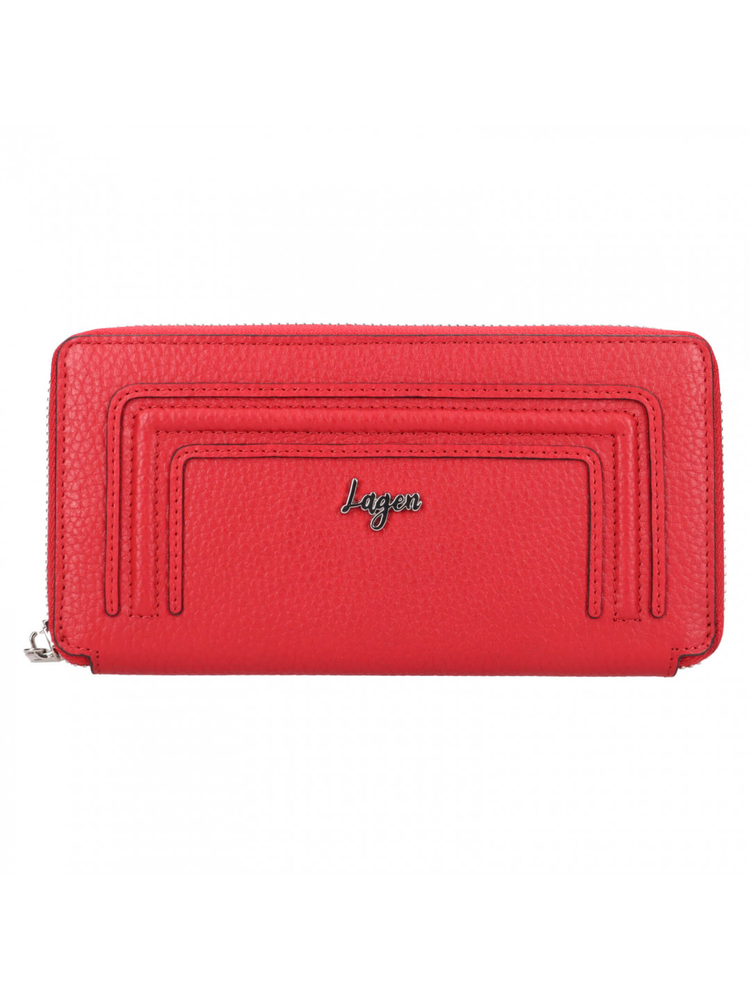 Dámská kožená peněženka Lagen Arzea – červená