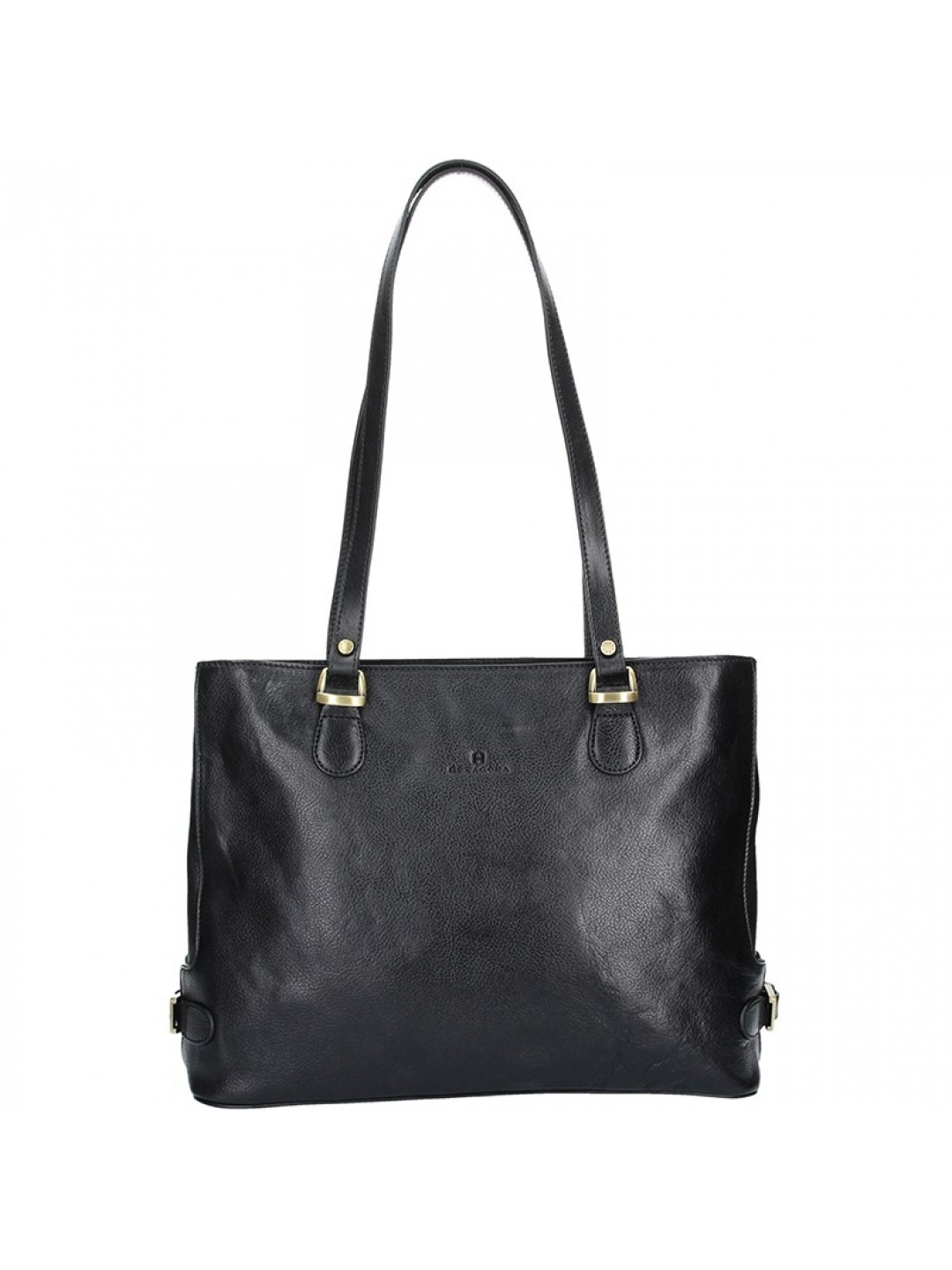 Luxusní kožená dámská kabelka Hexagona 111321B – černá