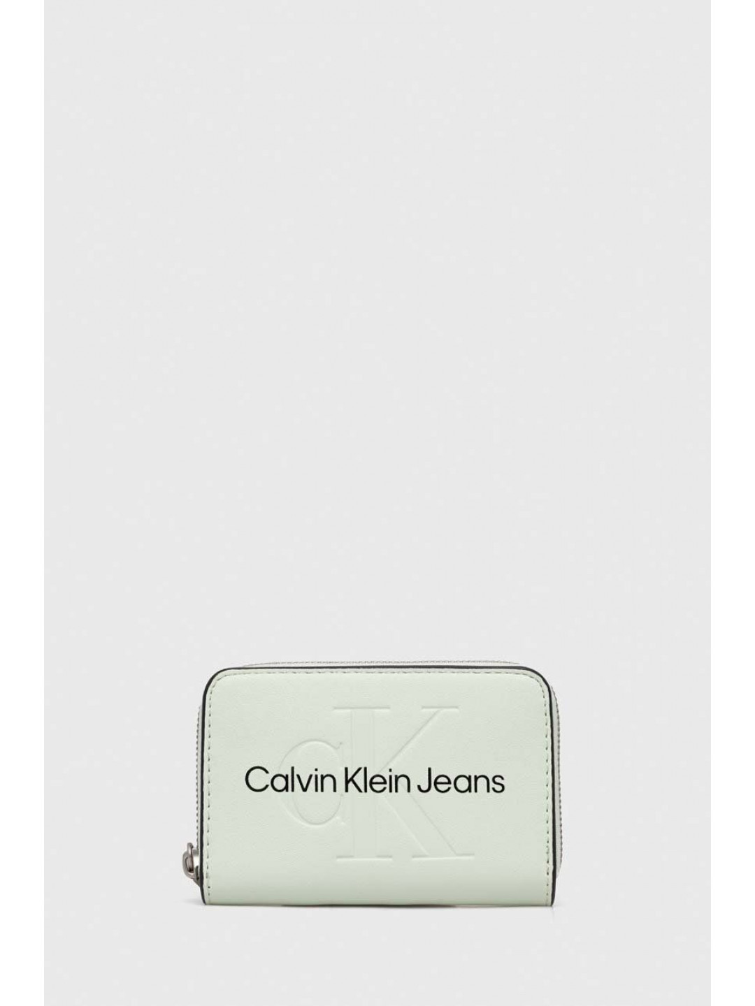 Peněženka Calvin Klein Jeans zelená barva K60K607229
