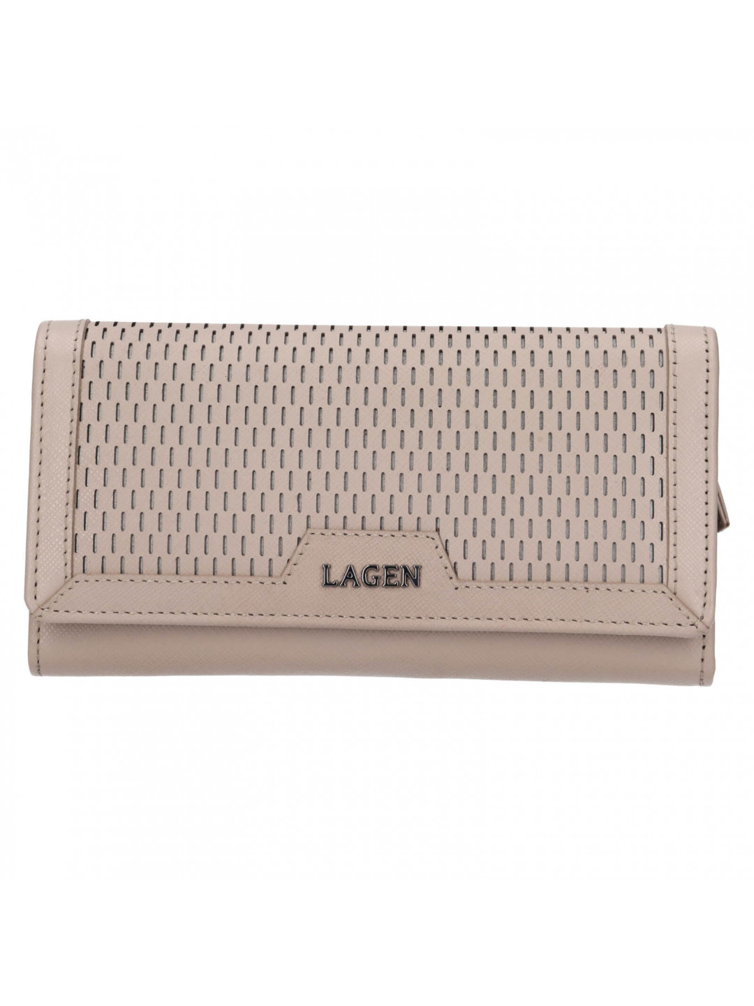 Dámská kožená peněženka Lagen Rastaf – béžová