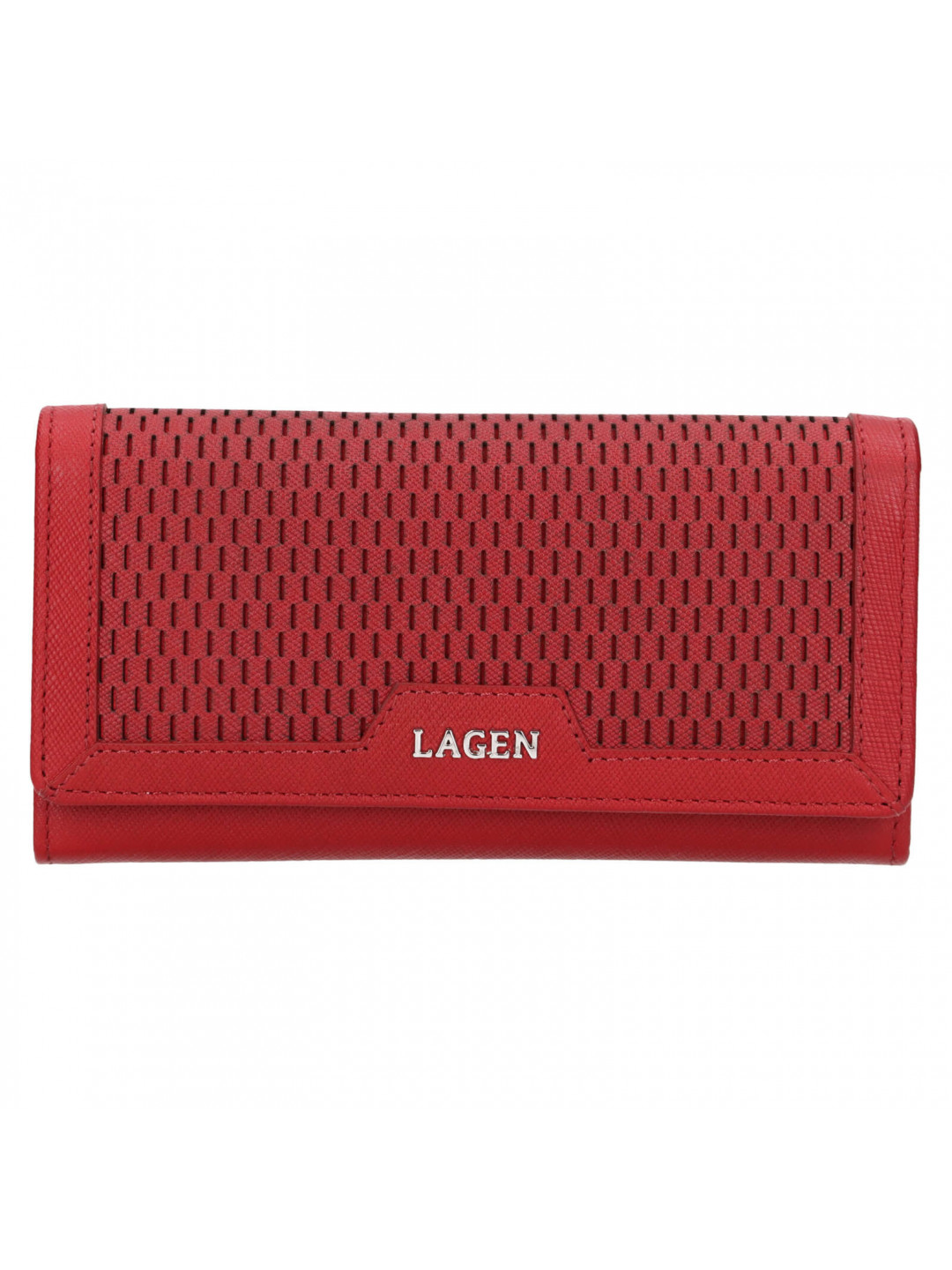 Dámská kožená peněženka Lagen Rastaf – červená