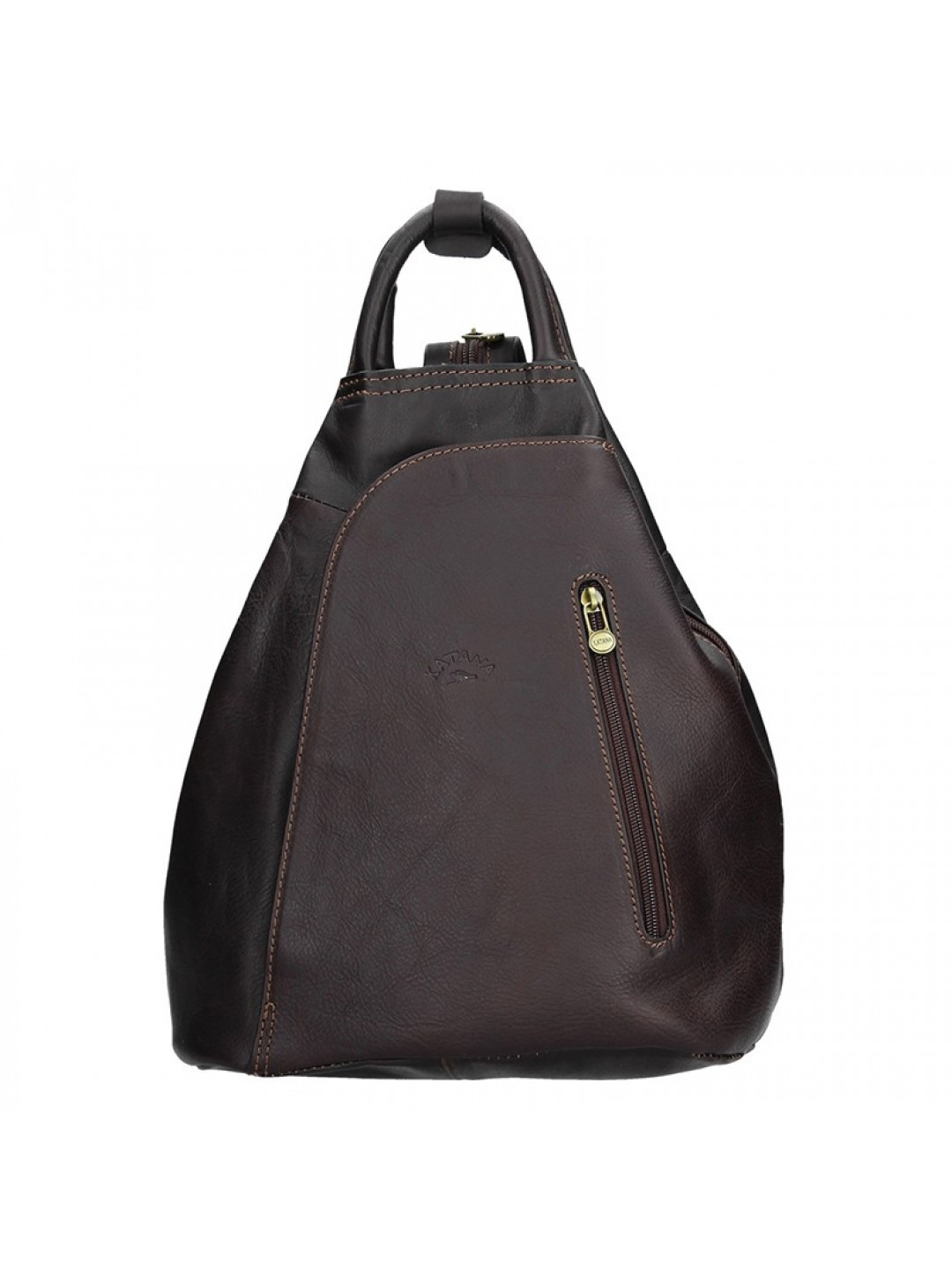 Elegantní dámský kožený batoh Katana Paula – tmavě hnědá