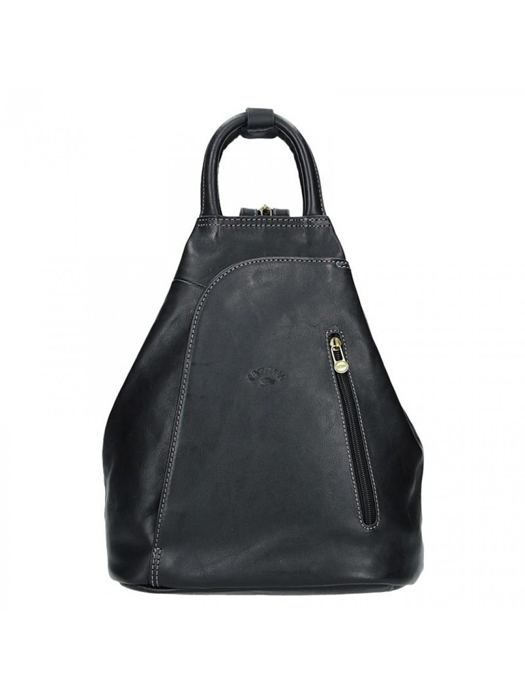Elegantní dámský kožený batoh Katana Paula – černá