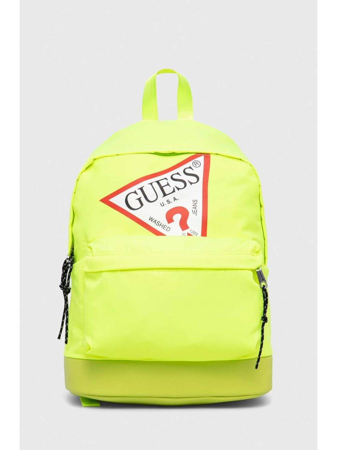 Dětský batoh Guess žlutá barva velký s potiskem