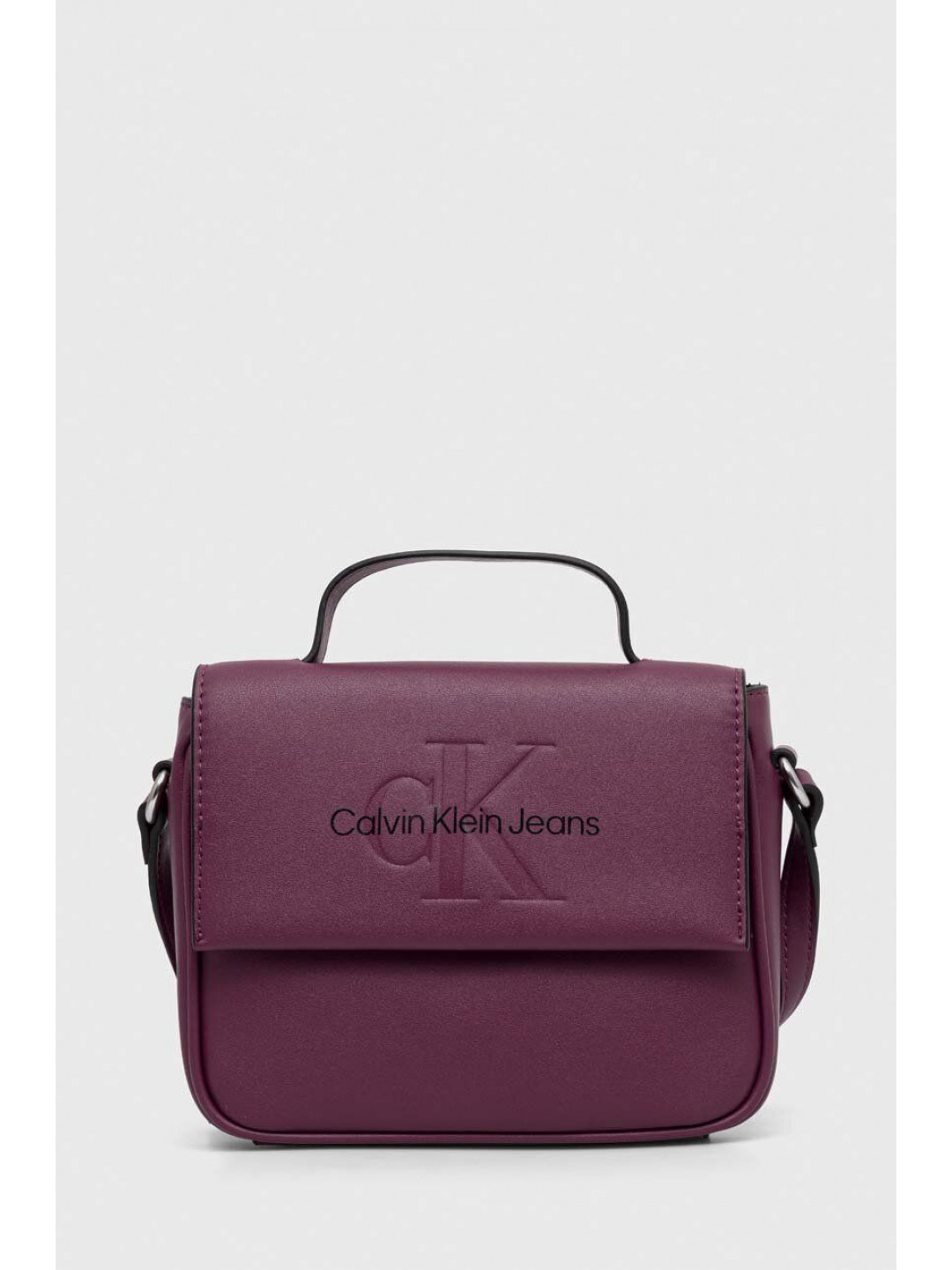 Kabelka Calvin Klein Jeans fialová barva K60K610829