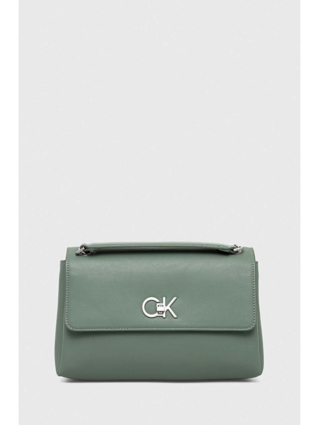 Kabelka Calvin Klein zelená barva