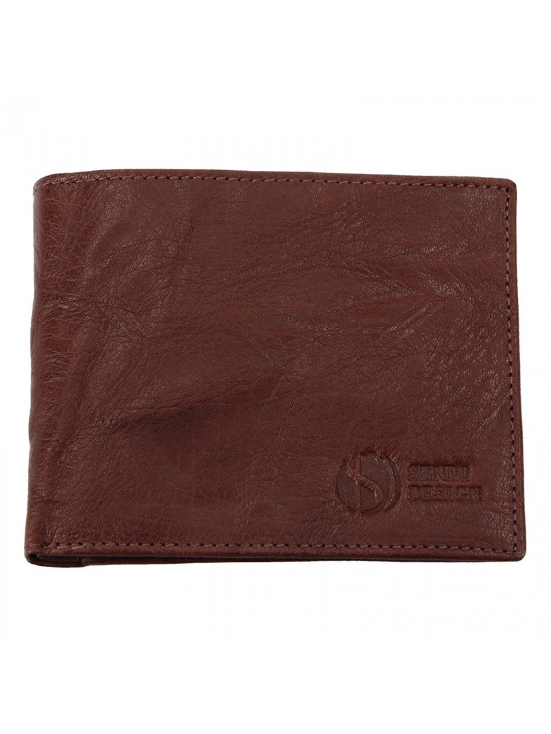 Pánská kožená peněženka SendiDesign SNW6946 – tmavě hnědá