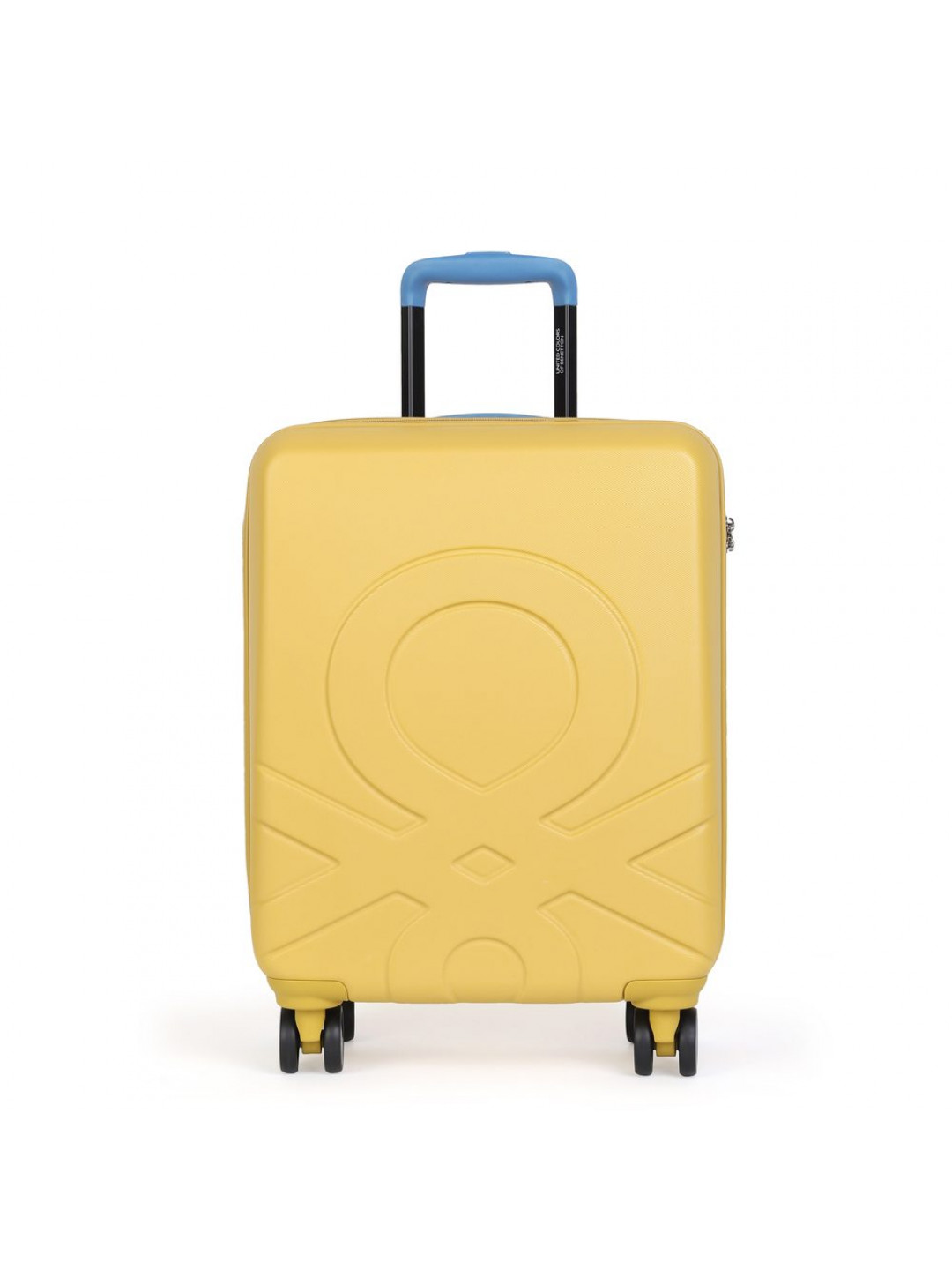 United Colors of Benetton Skořepinový cestovní kufr ULTRA LOGO Medium 60 l – žlutá