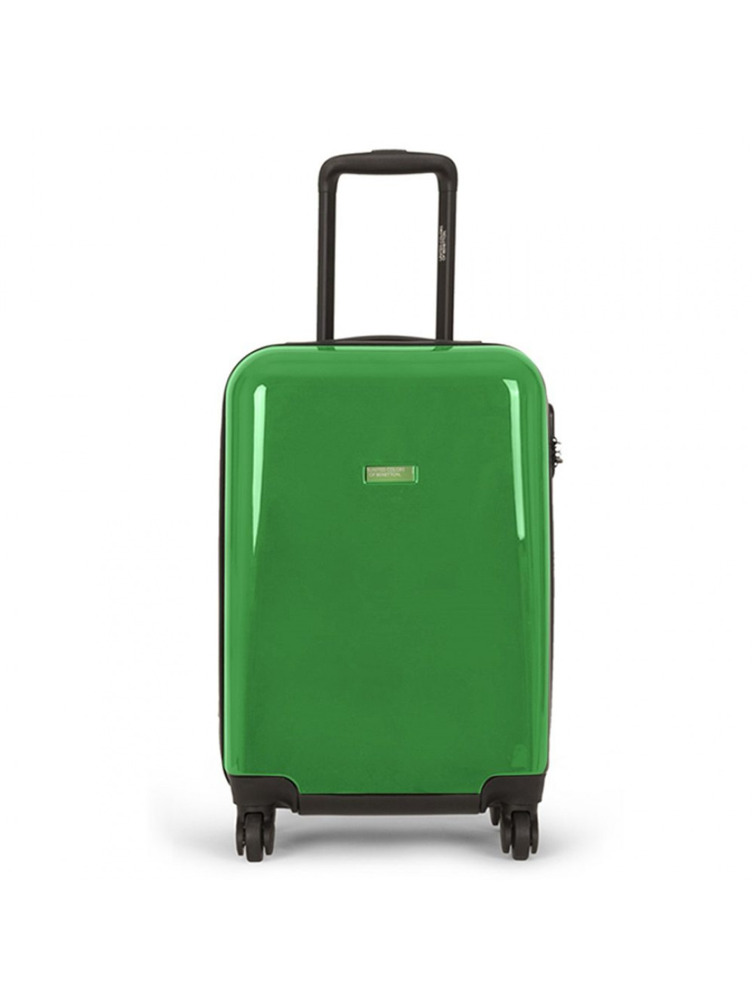 United Colors of Benetton Skořepinový cestovní kufr Cocoon M 65 l – zelená