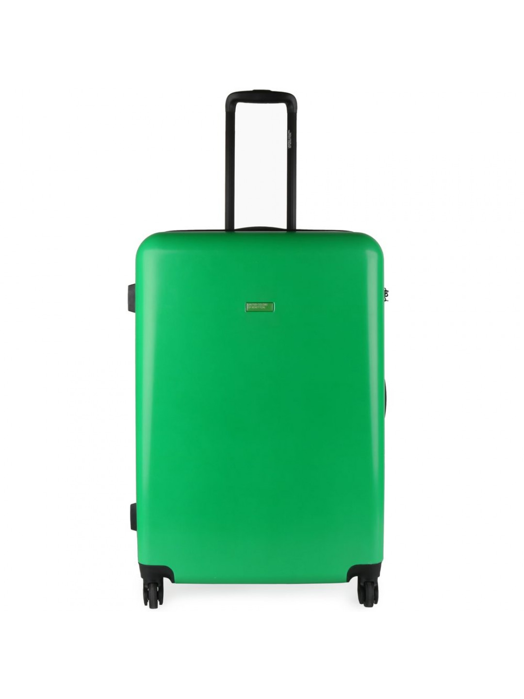 United Colors of Benetton Skořepinový cestovní kufr Cocoon L 96 5 l – zelená