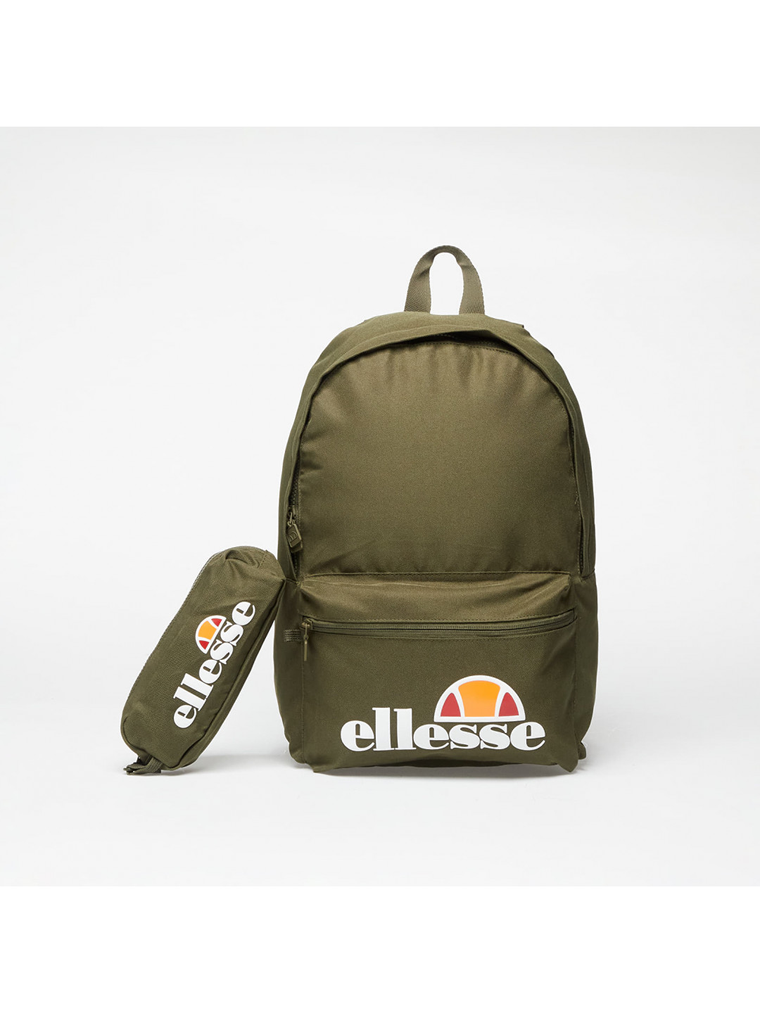 Ellesse Rolby Backpack & Pencil Case Dark Olive