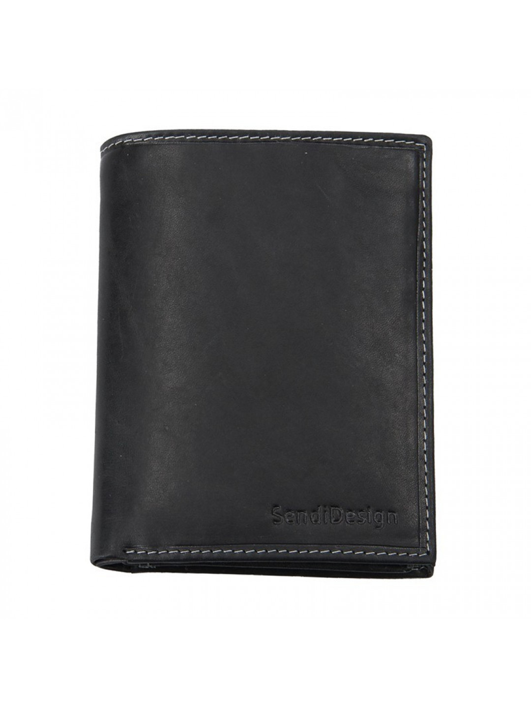 Pánská kožená peněženka SendiDesign 5741 P VT – černá
