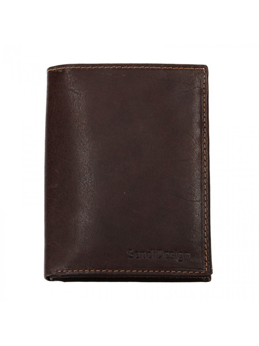 Pánská kožená peněženka SendiDesign 5602 P VT – hnědá