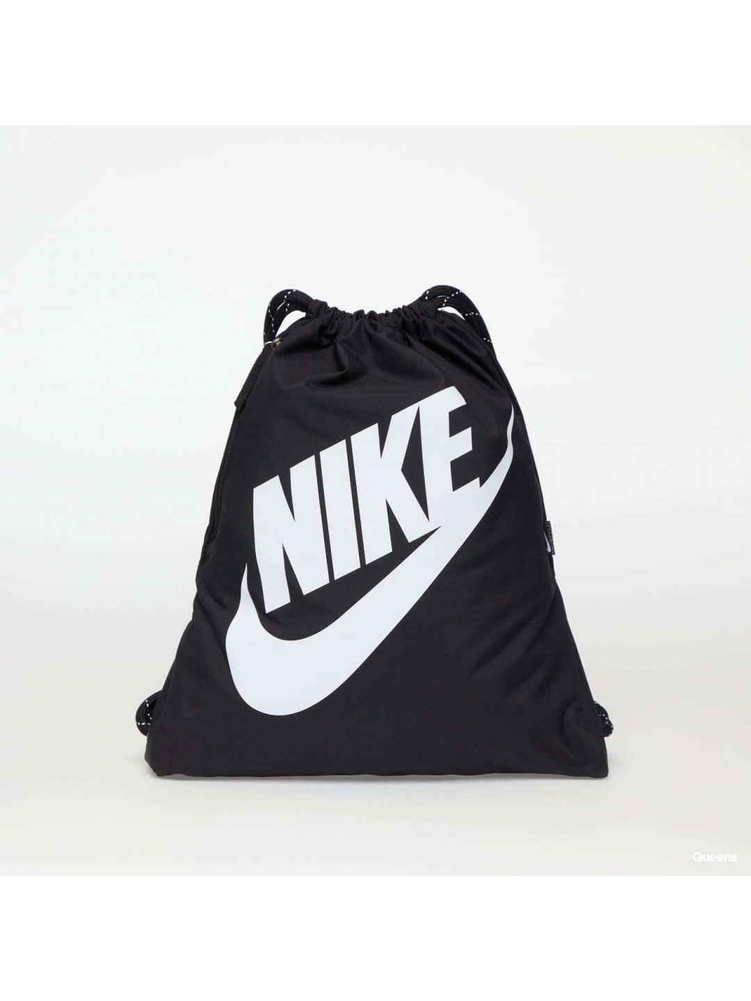 Nike Heritage Drawstring Bag Black Black White