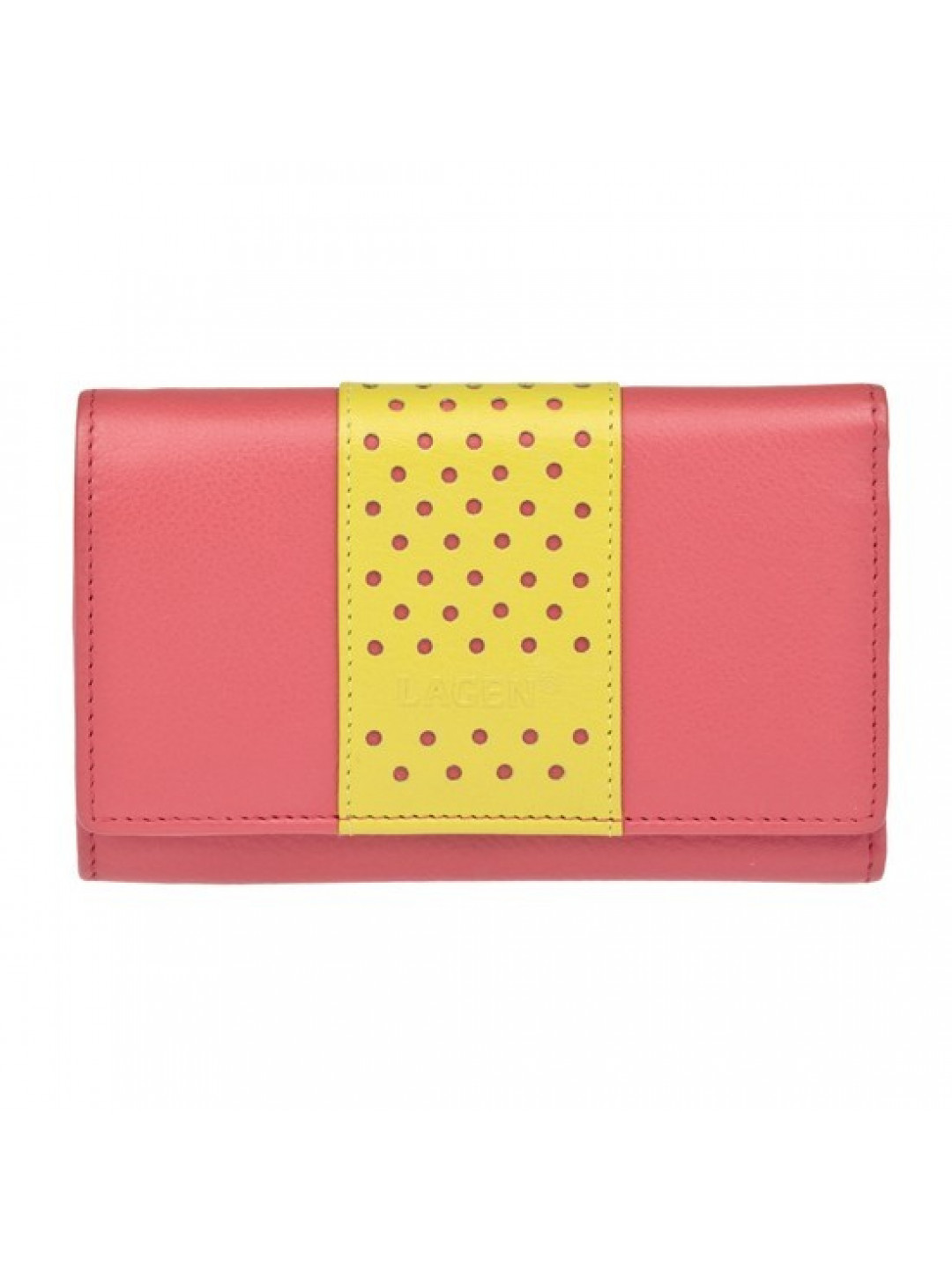 Dámská kožená peněženka Lagen Livia – růžová