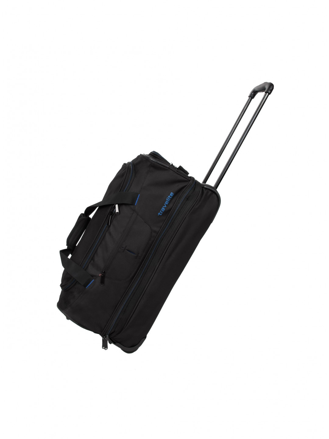 Cestovní taška Travelite Basics Wheeled duffle S Black blue