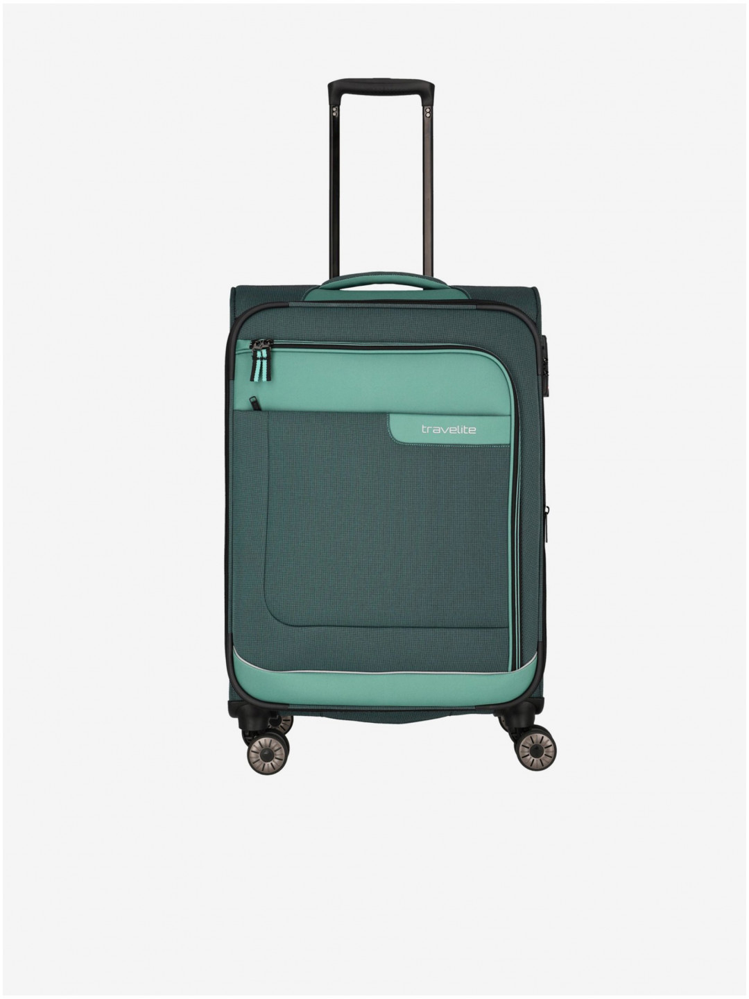 Zelený cestovní kufr Travelite Viia 4w M