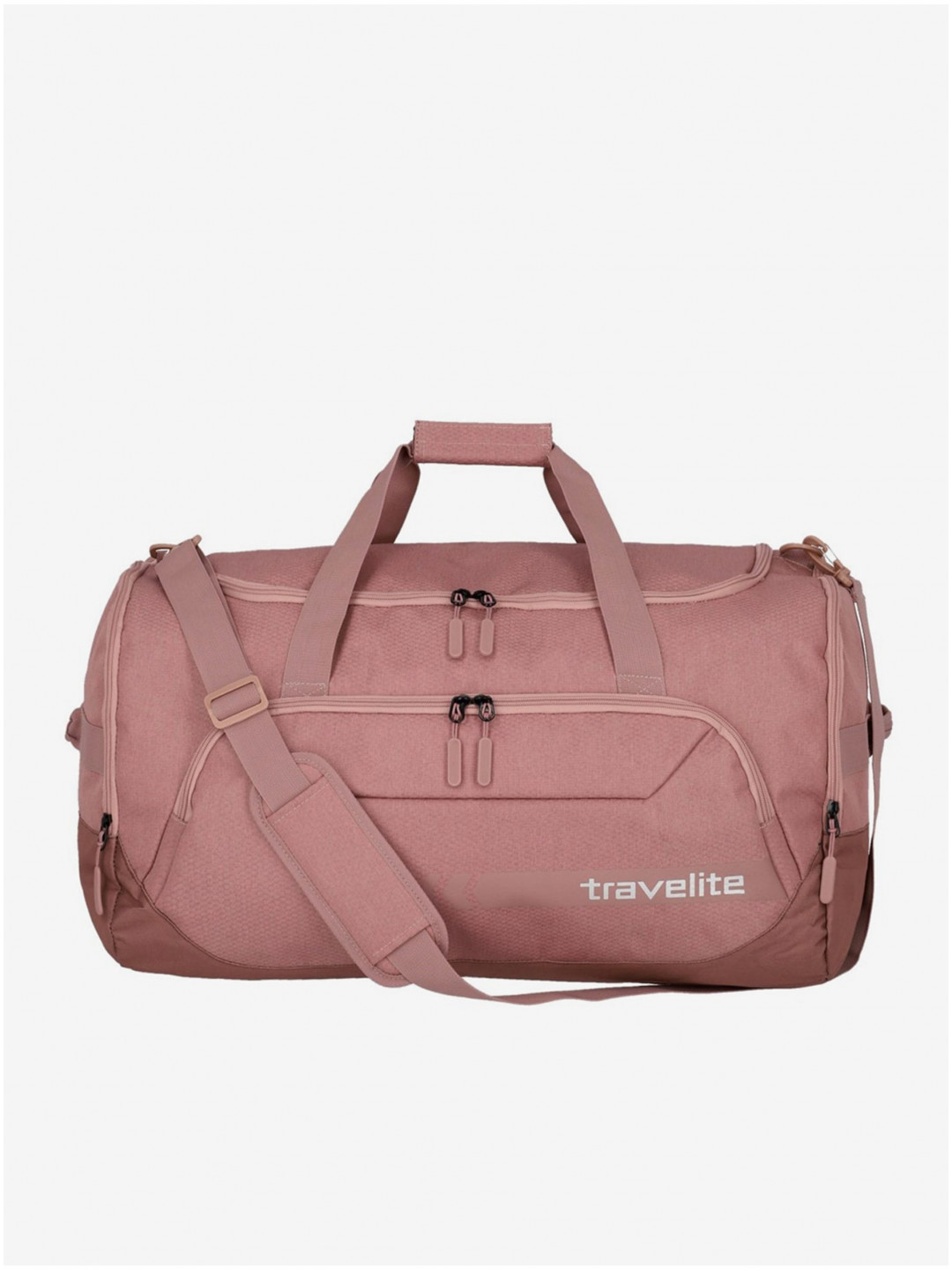 Růžová cestovní taška Travelite Kick Off Duffle L Rosé