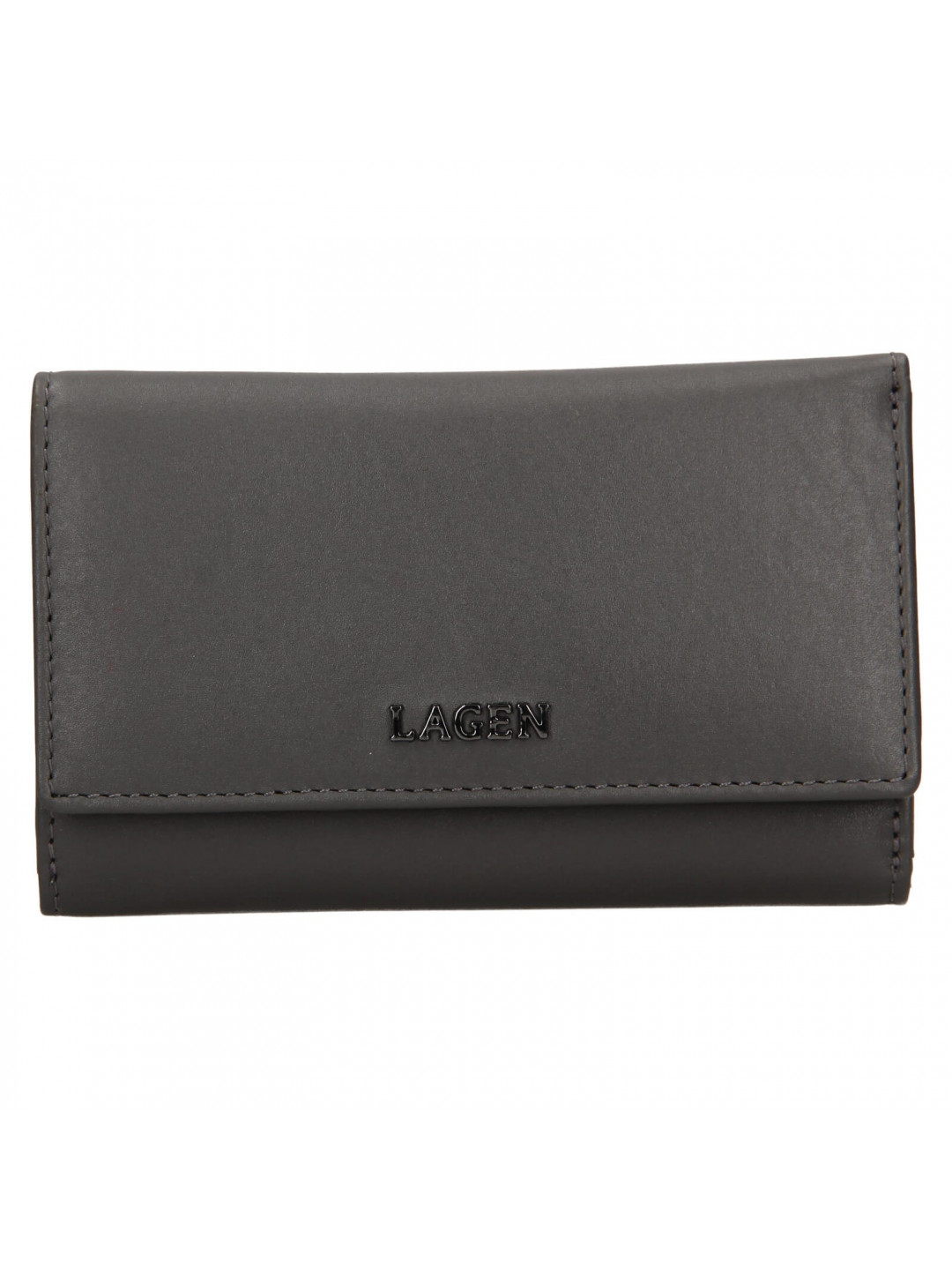 Dámská kožená peněženka Lagen Slávka – tmavě šedá