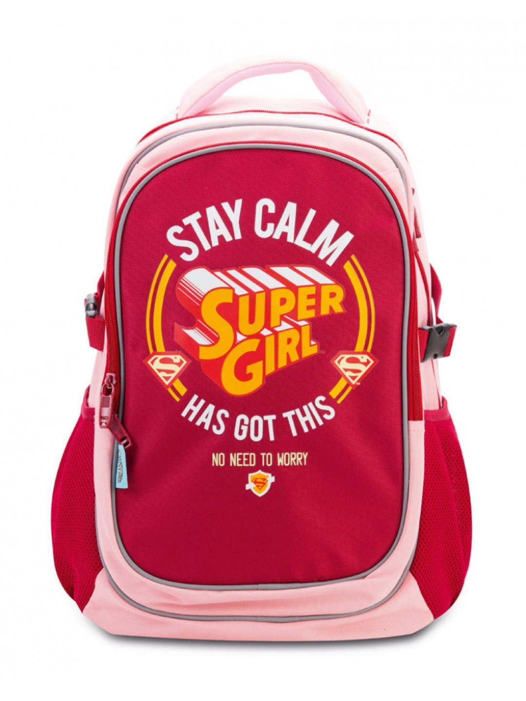 Školní batoh s pončem Supergirl STAY CALM