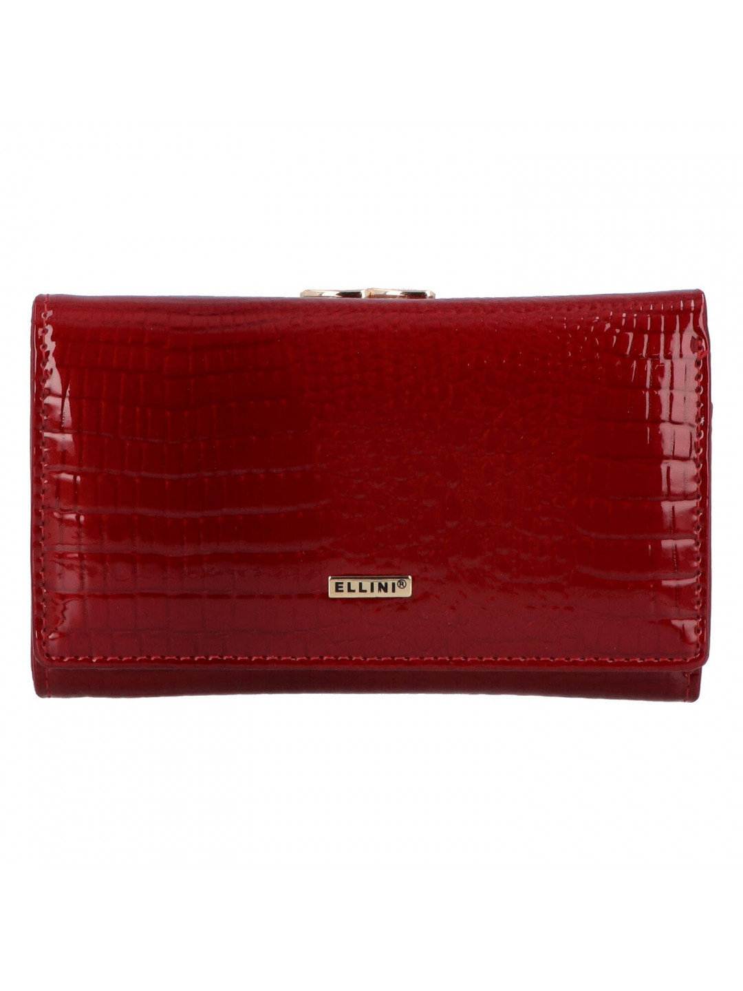 Dámská kožená peněženka červená – Ellini Liviana