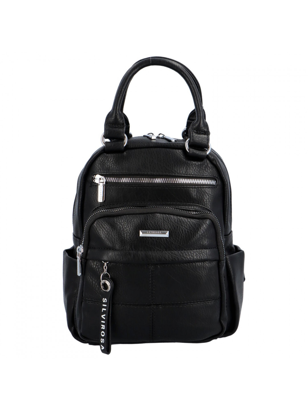 Originální dámský batůžek kabelka černý – Silvia Rosa Begamile
