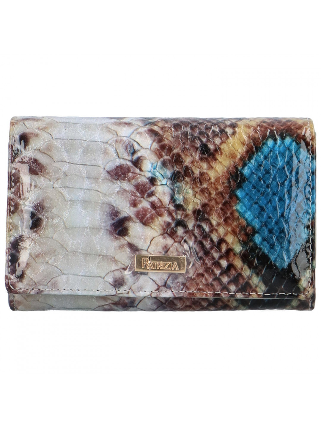 Dámská kožená peněženka modrá – Patrizia Lyberta
