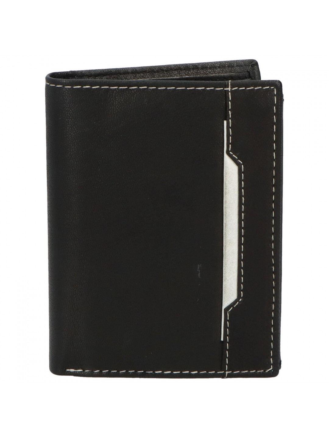 Pánská kožená peněženka černo bílá – Diviley Farrons