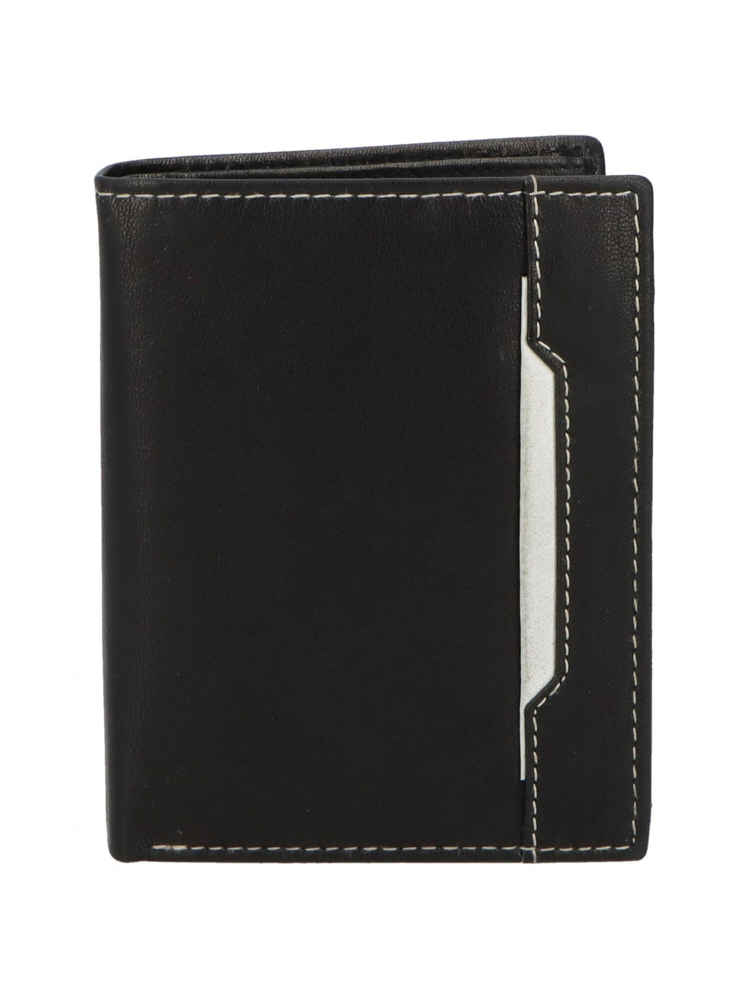 Pánská kožená peněženka černo bílá – Diviley Tarkyn