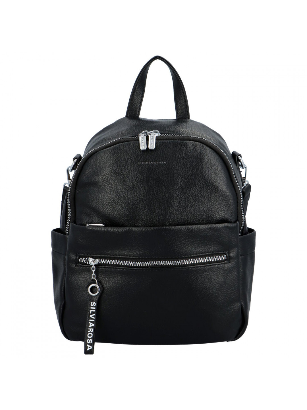 Dámský batoh kabelka černý – Silvia Rosa Perfekto