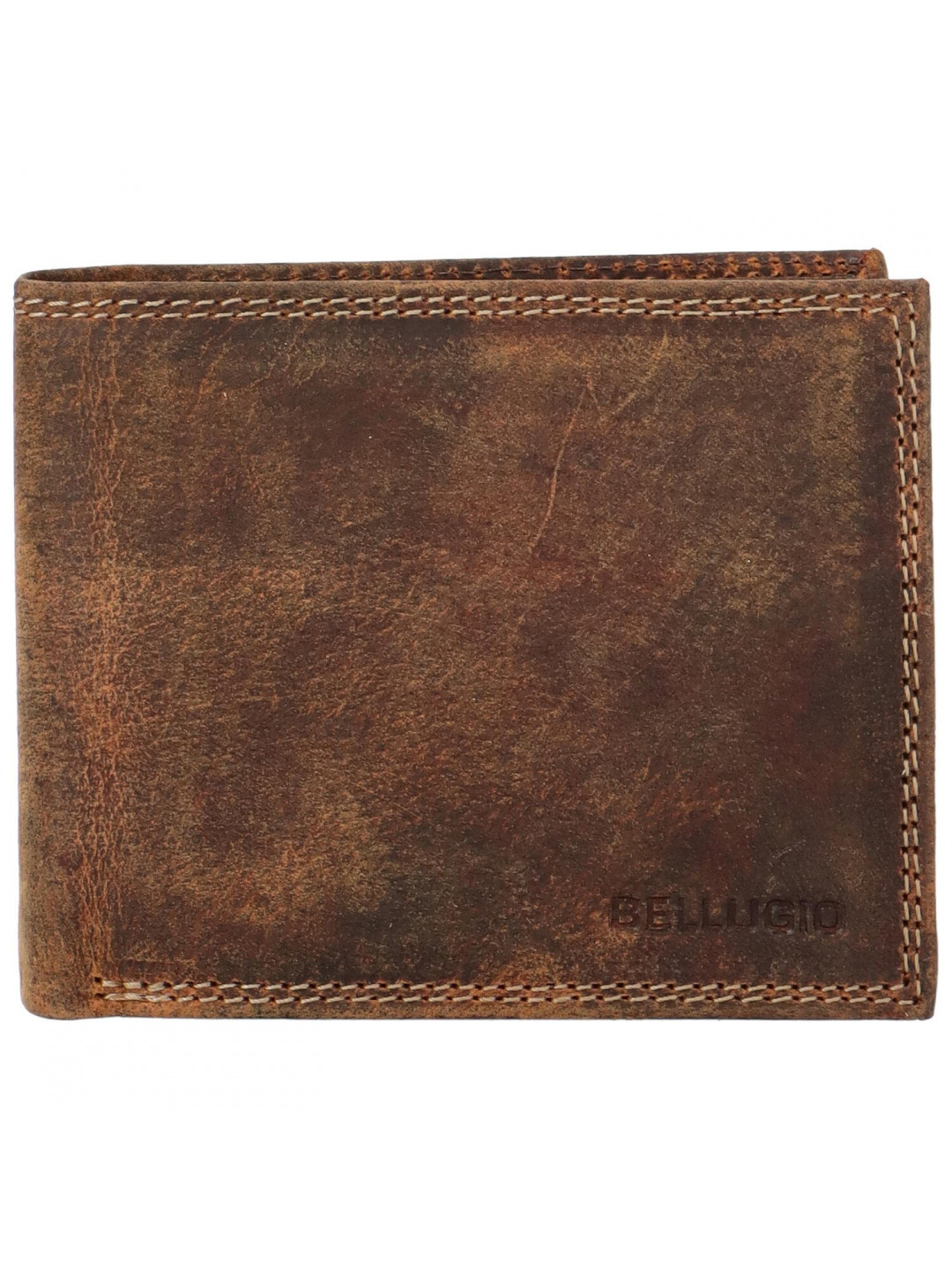 Pánská kožená peněženka světle hnědá – Bellugio Massay