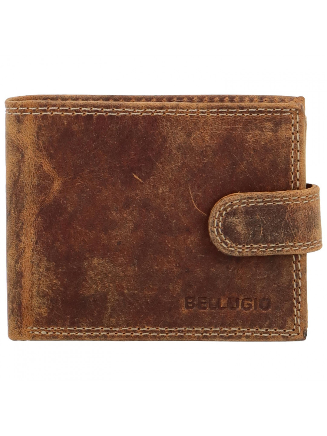 Pánská kožená peněženka světle hnědá – Bellugio Lokys