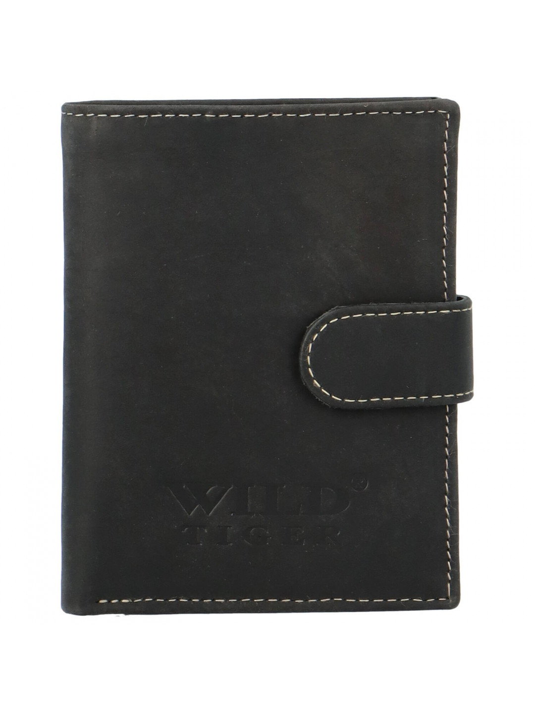 Pánská kožená peněženka černá – Wild Tiger Jonah