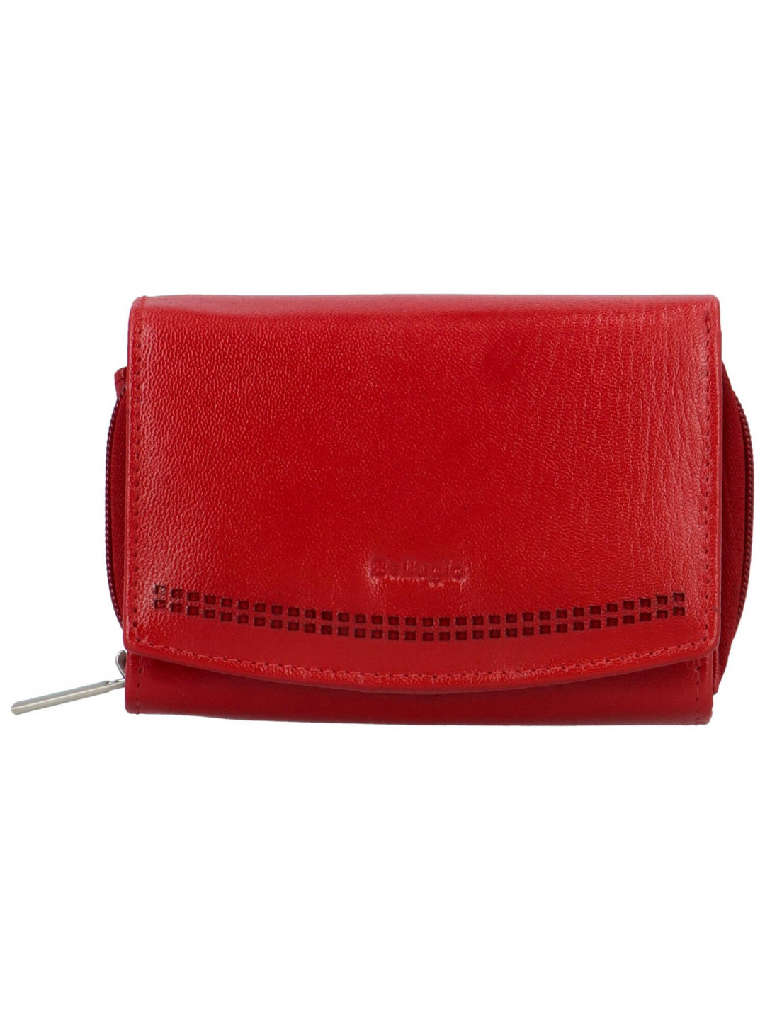 Dámská kožená peněženka červená – Bellugio Odetta