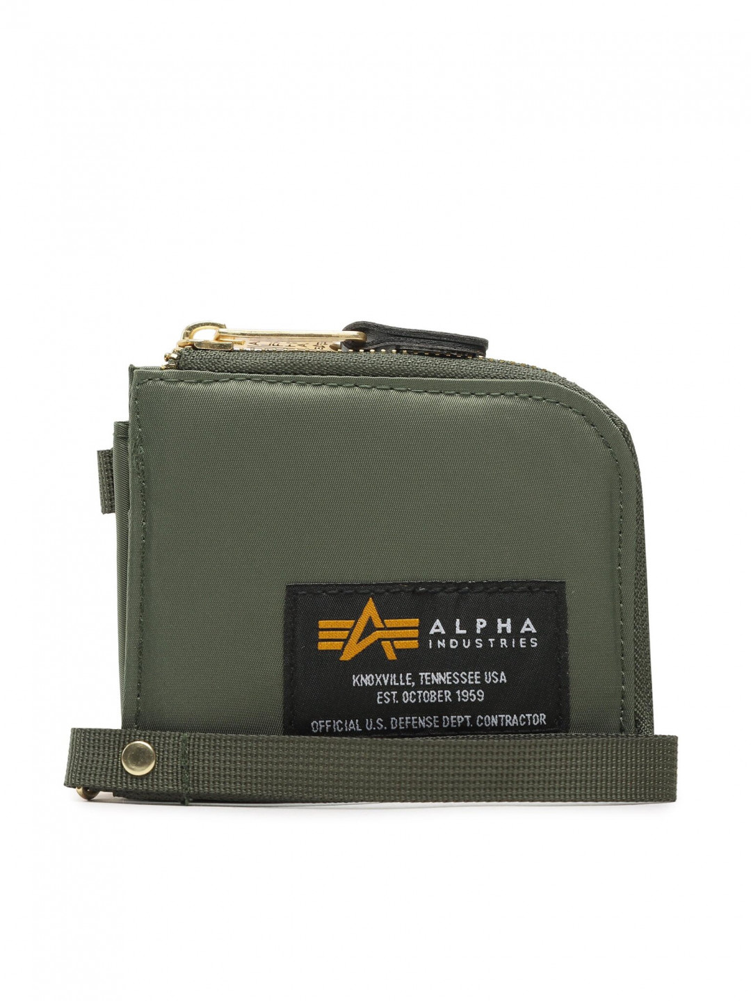 Alpha Industries Velká pánská peněženka Label Wallet 108957 Khaki