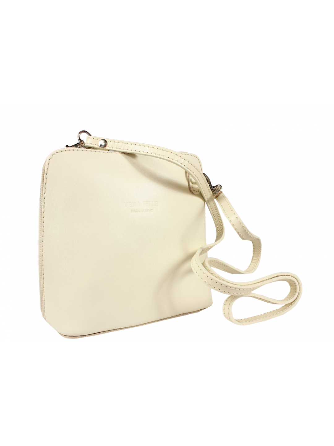 Malá kožená kabelka přes rameno Grana Beige