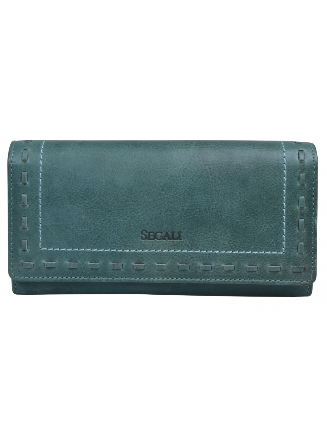 SEGALI Dámská kožená peněženka 7052 green