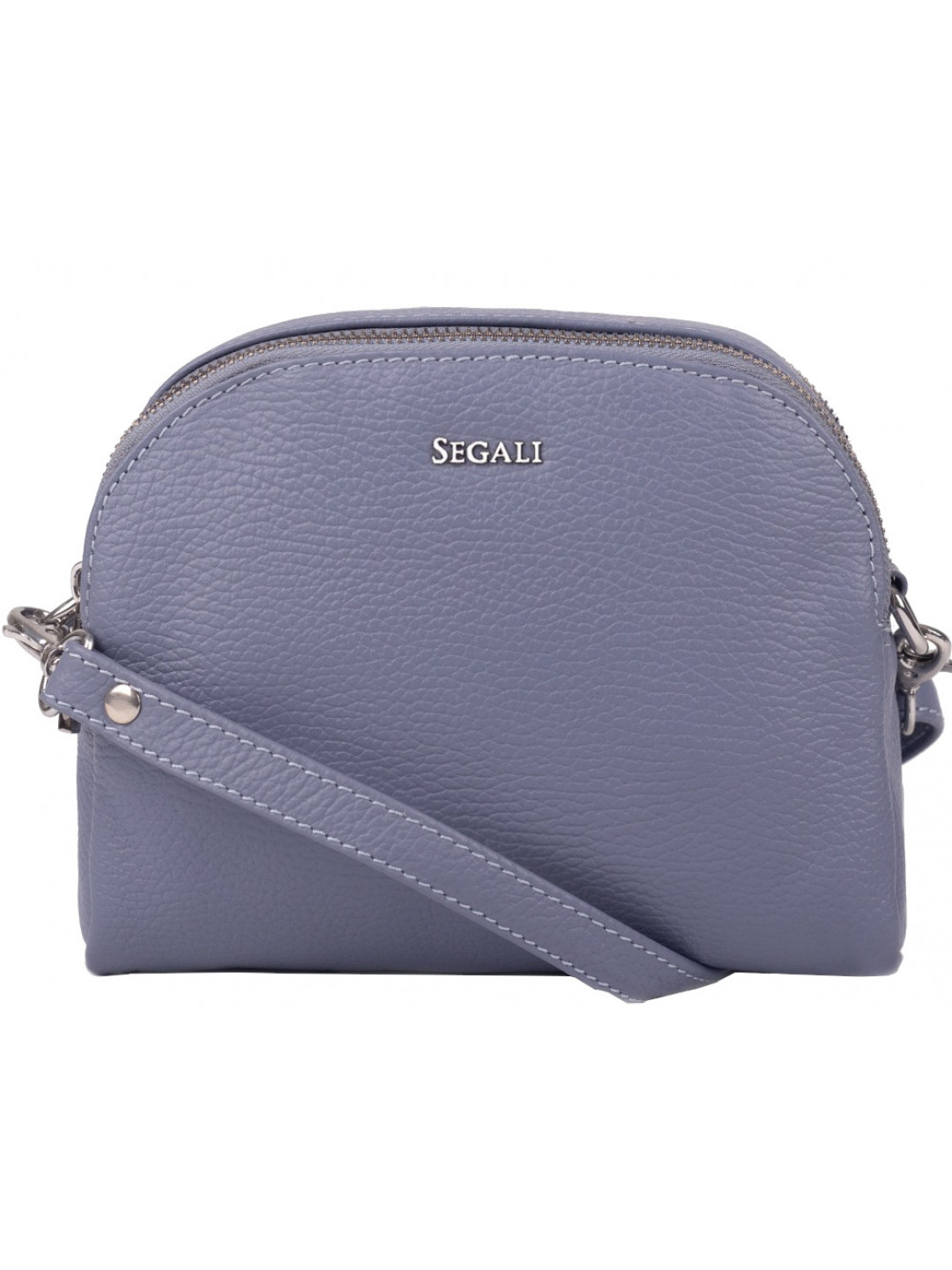 SEGALI Dámská kožená crossbody kabelka 12 Lavender