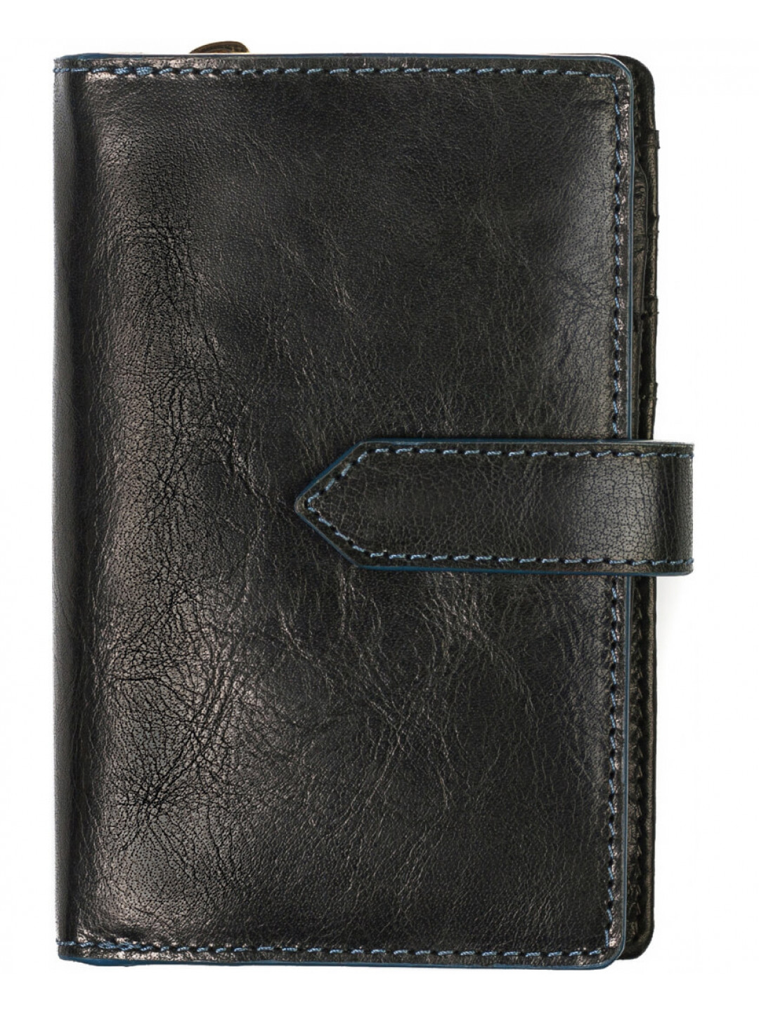 SEGALI Dámská kožená peněženka 3743 black blue