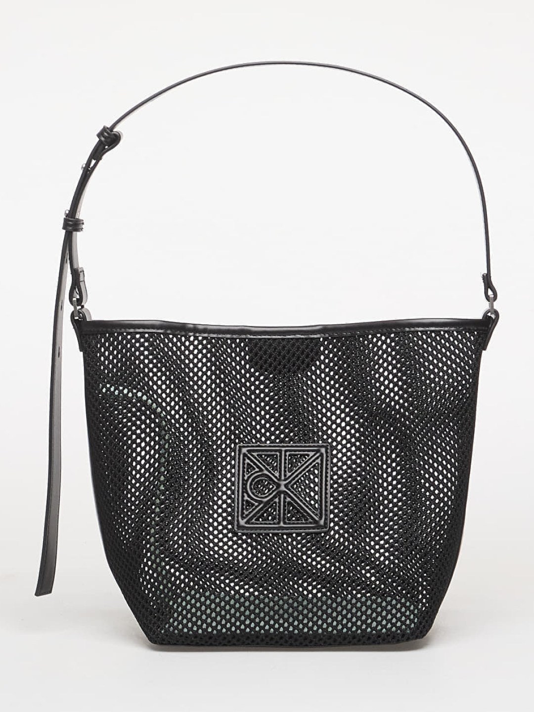 Taška Calvin Klein Emblem Mesh Bucket Black Universal