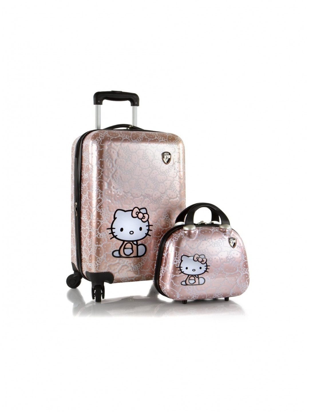 Dětský kufr Heys Kids Hello Kitty Metallic – sada 2 ks