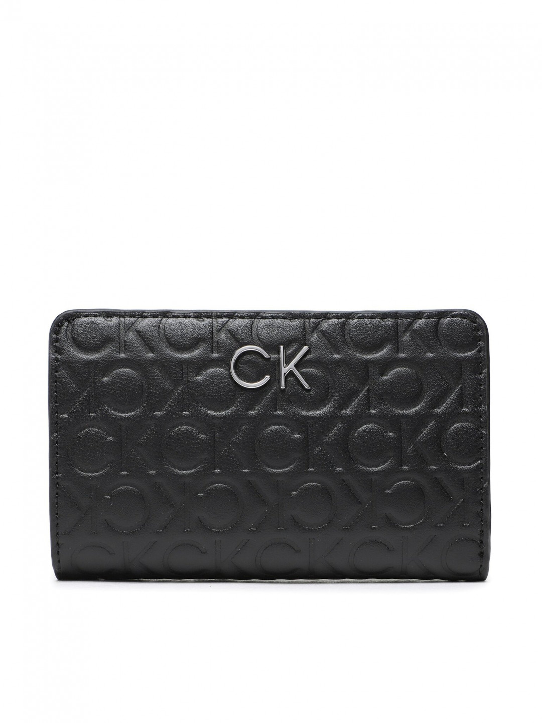 Calvin Klein Velká dámská peněženka Re Lock Bifold Wallet Emb Mono K60K610240 Černá