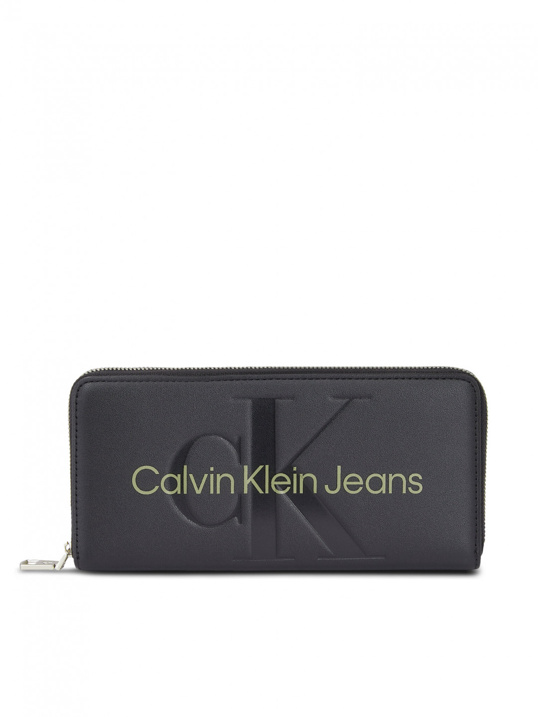 Calvin Klein Jeans Velká dámská peněženka Sculpted Mono Zip Around Mono K60K607634 Černá