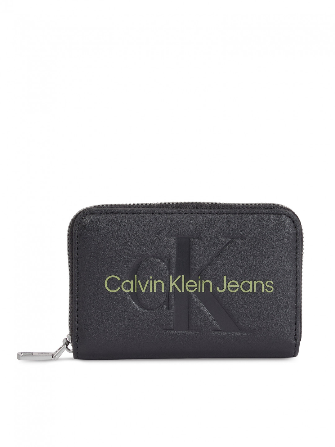 Calvin Klein Jeans Malá dámská peněženka Sculpted Med Zip Around Mono K60K607229 Černá