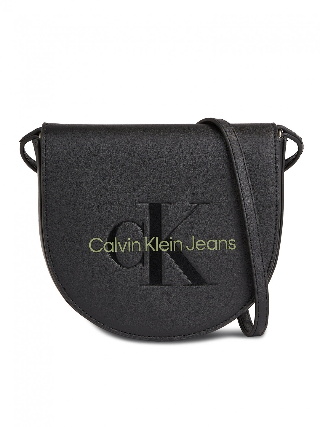 Calvin Klein Jeans Kabelka Sculpted Mini Saddle Bag K60K611966 Černá