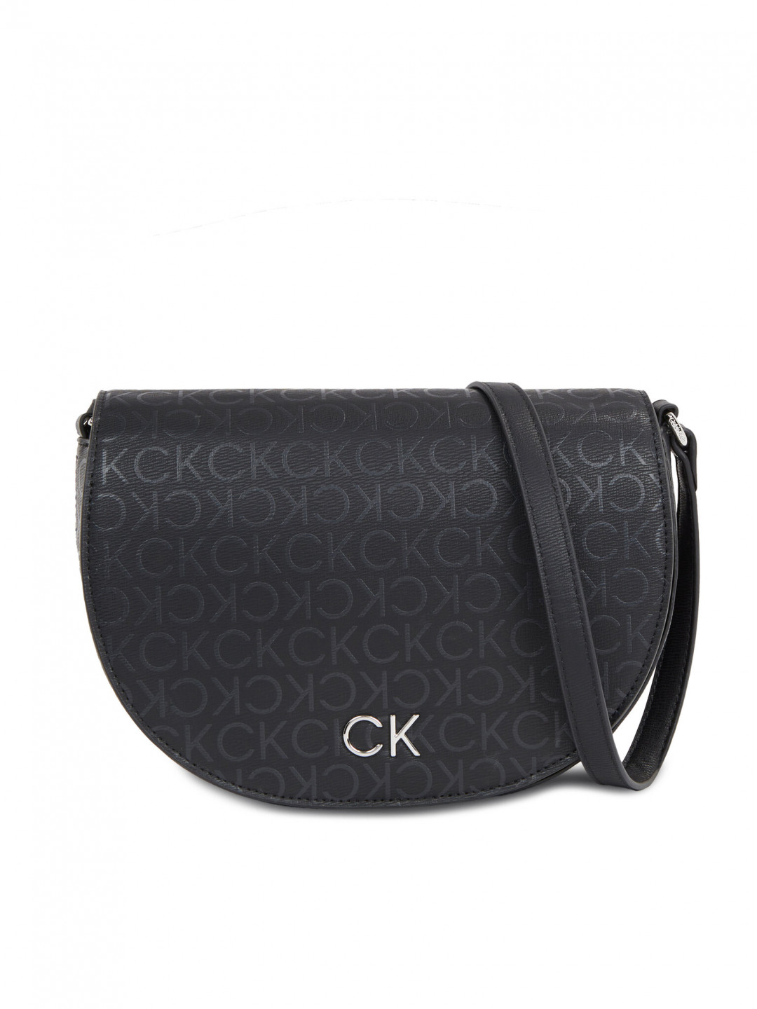 Calvin Klein Kabelka Ck Daily Saddle Bag Epi Mono K60K611879 Černá