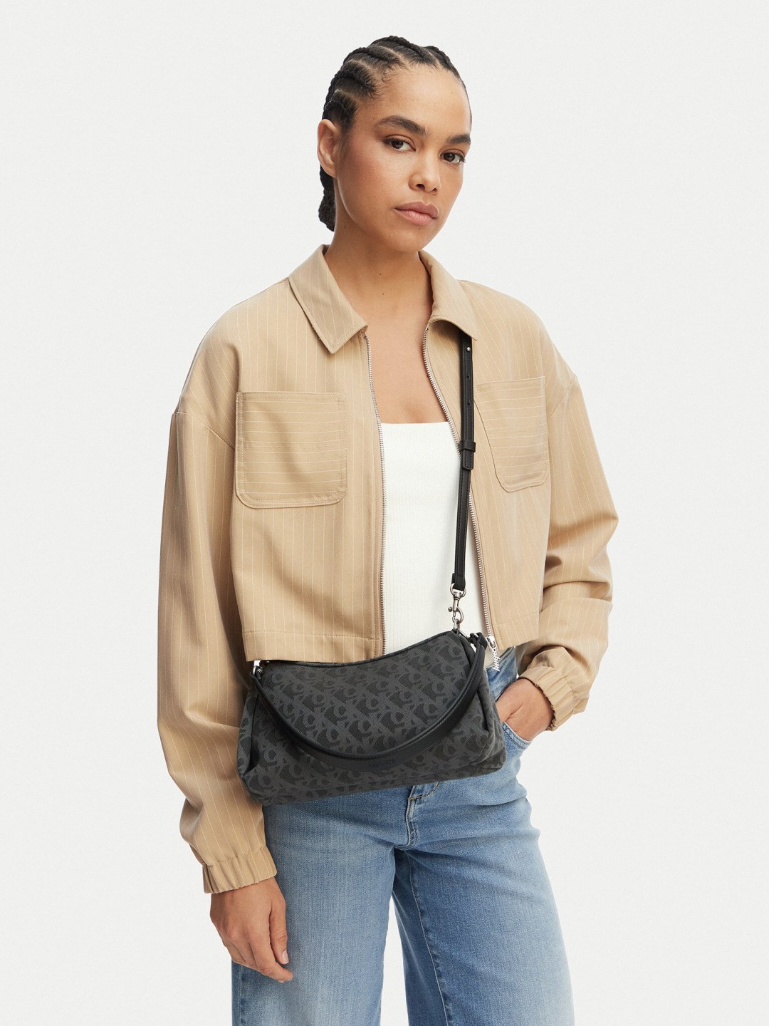 Kabelka Calvin Klein Jeans Ck Shoulder Bag IU0IU00737 Černá