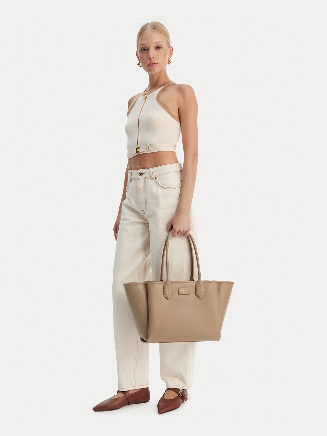 Kabelka Emporio Armani EW002330 AF17799 M1345 Béžová